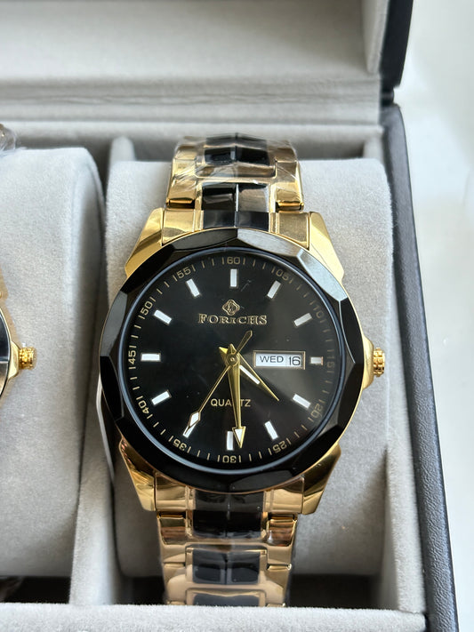 Heavy & High quality Analog Watches with back and gold color