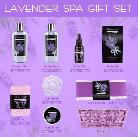 ArioseMonde (Lavender Spa Gift Set) 8pcs Set