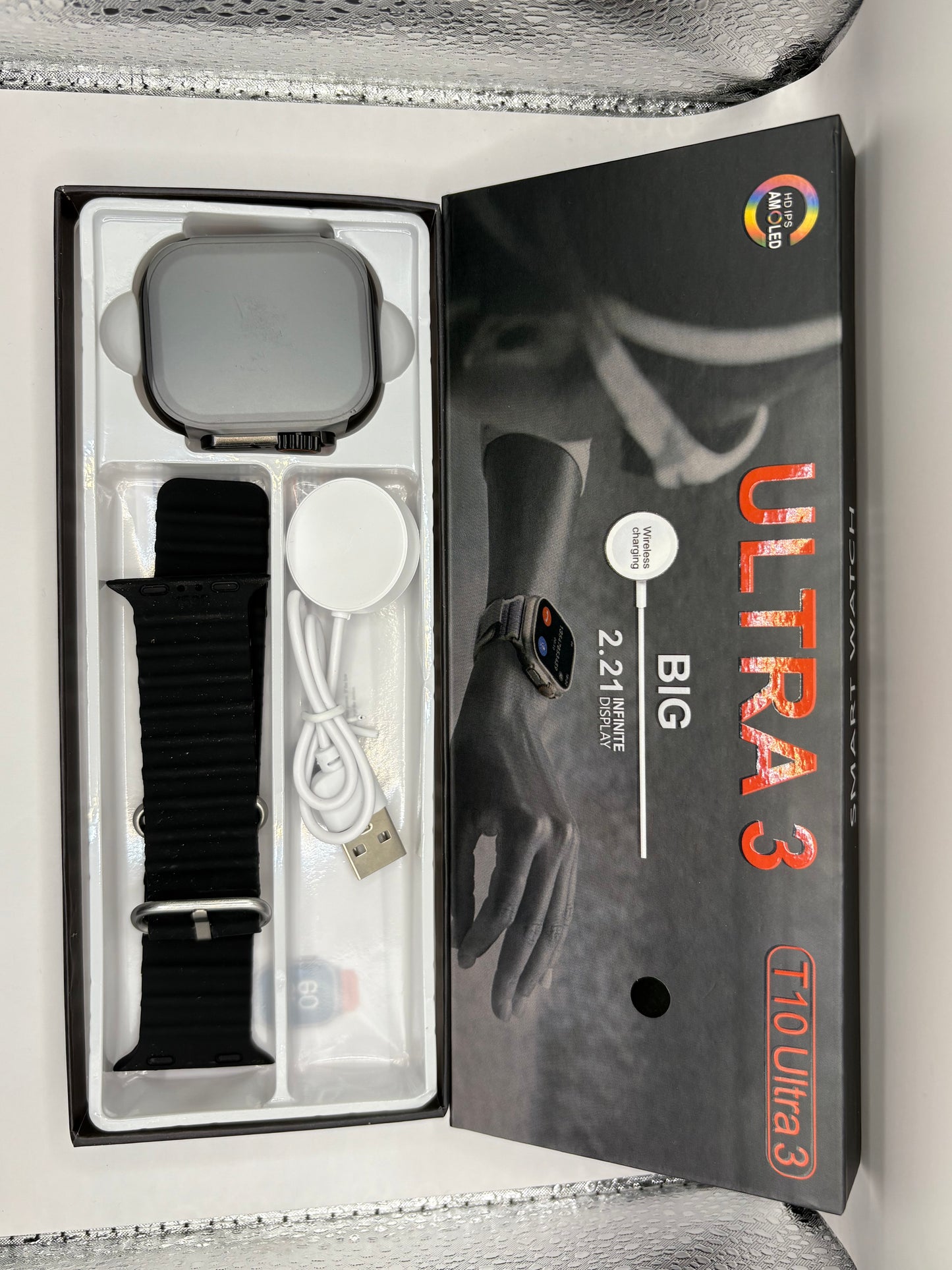 Smart Watches T10 Ultra3 with 2.21 Infinity display