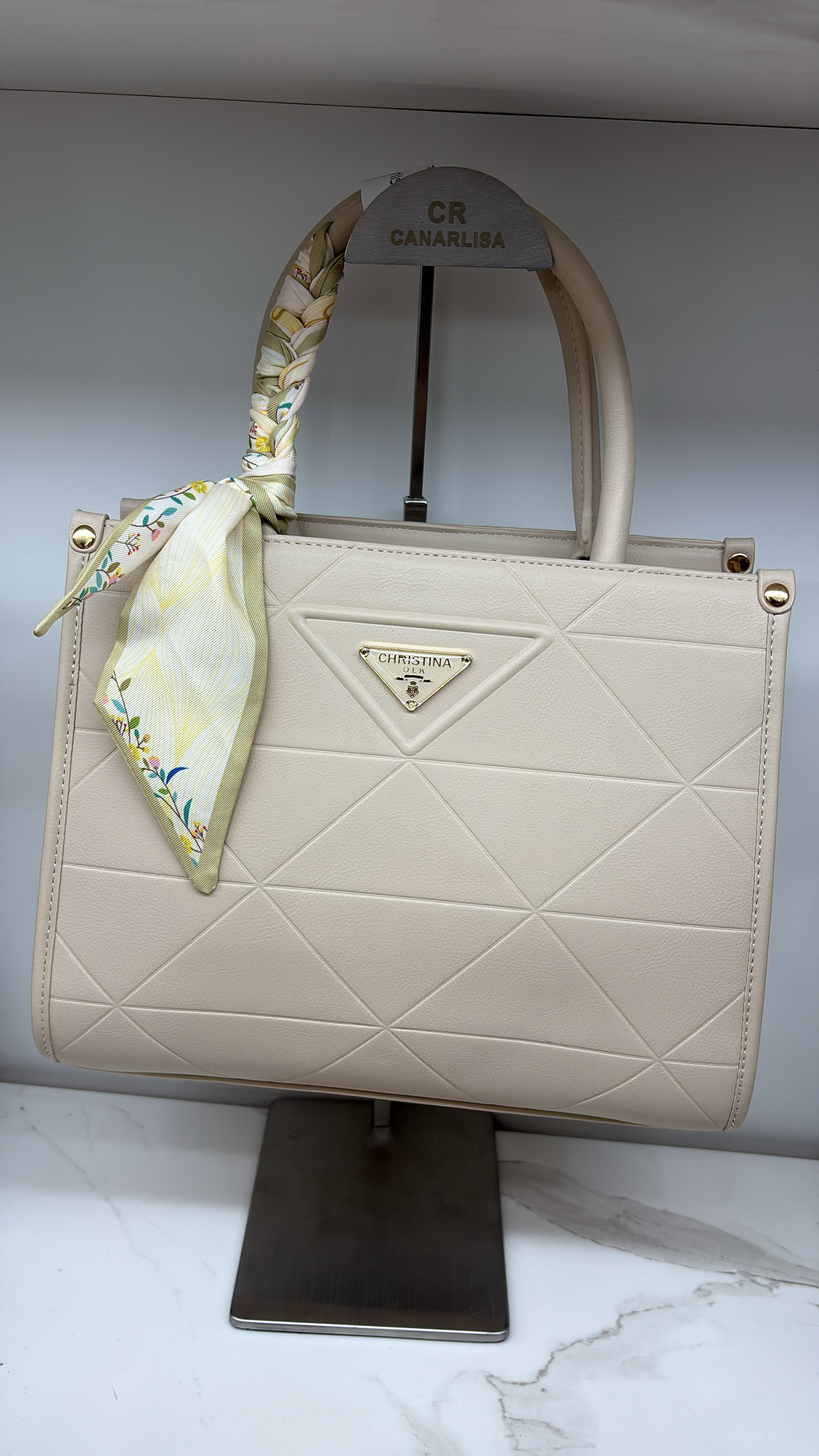 Christina OLK W7651 Luxury Bag (Pink, Beige, Green, Black, khaki and Brown colors) 8595 + Shams Musk for free (Ibrahim Al Qurashi)