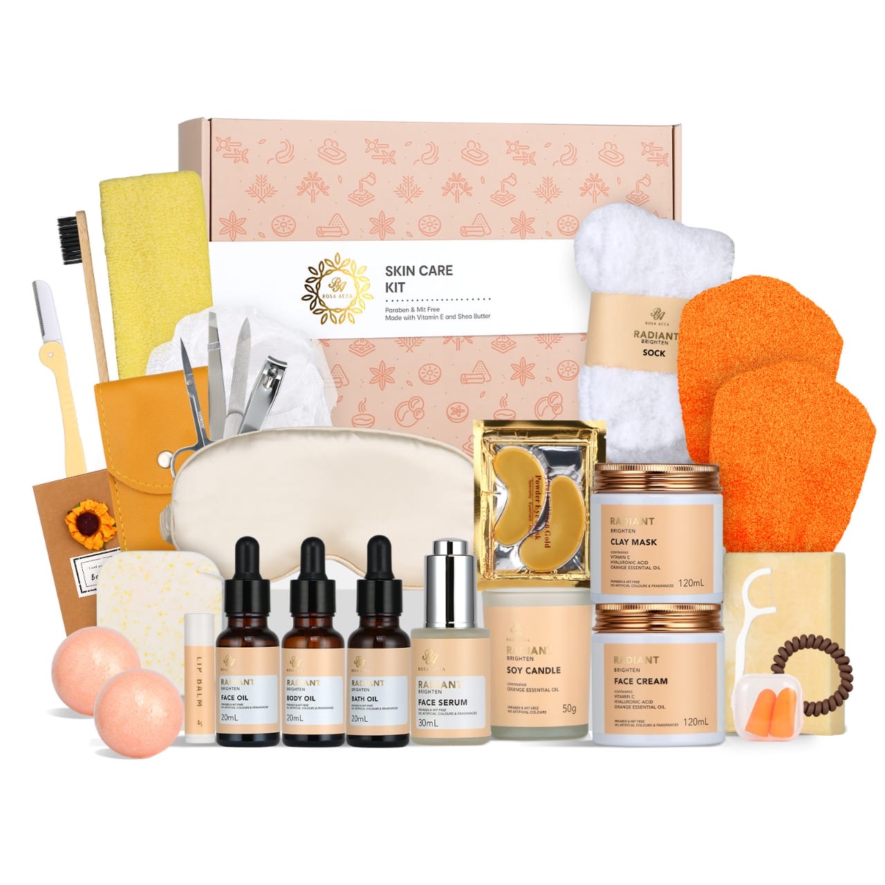 Skin Care Set - Orange 23pcs Set