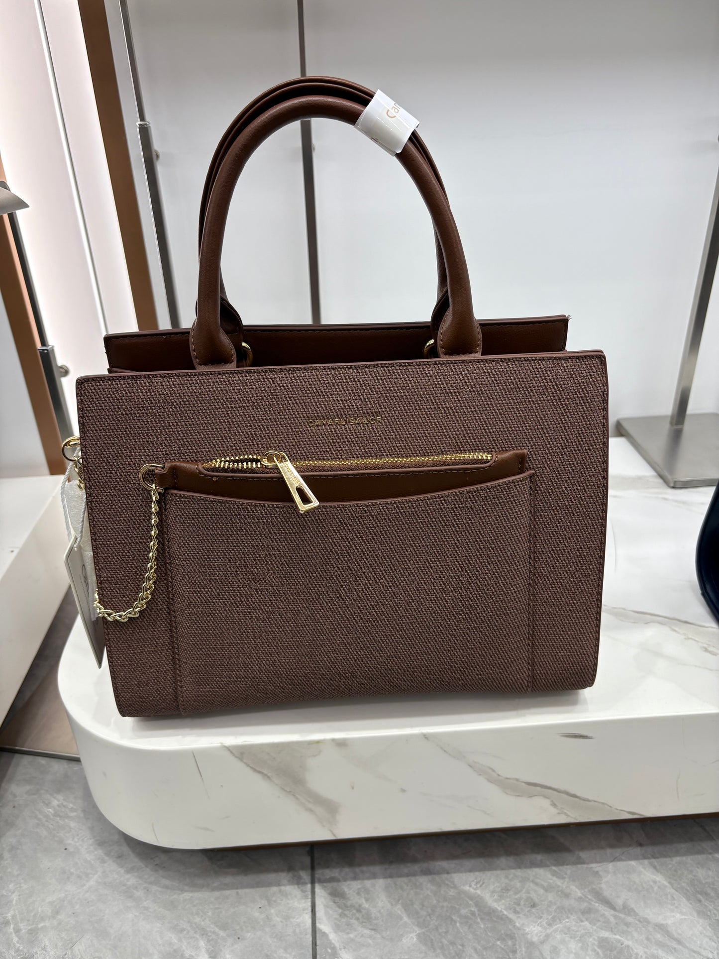 Cancrlisa & CR 8014 Luxury hand Bag (Black, Coffee, Gray, Dark Blue and Mud Colors) 7269 + Shams Musk for free (Ibrahim Al Qurashi)