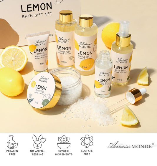 ARIOSE MONDE (LEMON BATH GIFT SET)  6pcs Set