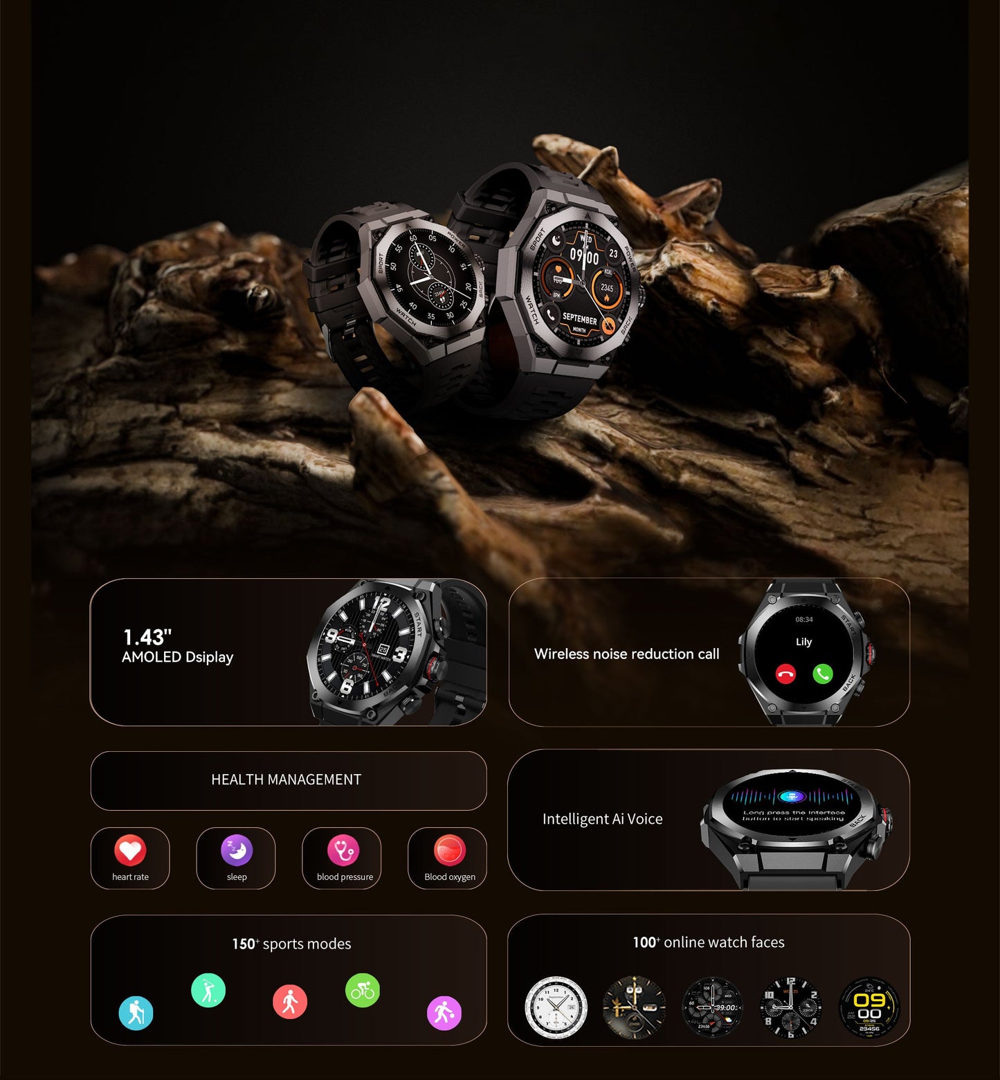 AURAFIT high quality Smart Watch AM18