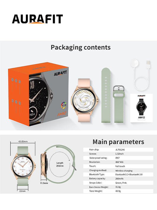 AURAFIT high quality Smart Watch AM12