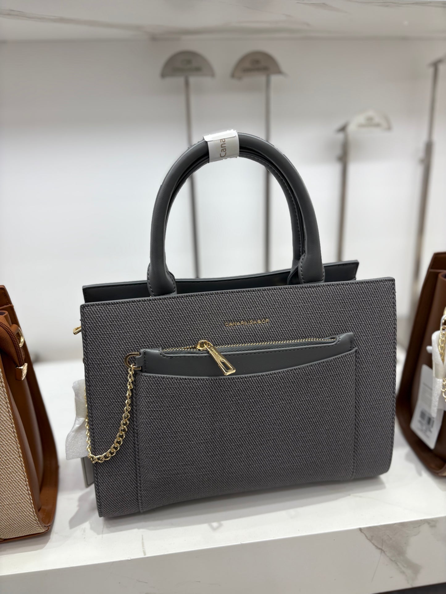 Cancrlisa & CR 8014 Luxury hand Bag (Black, Coffee, Gray, Dark Blue and Mud Colors) 7269 + Shams Musk for free (Ibrahim Al Qurashi)