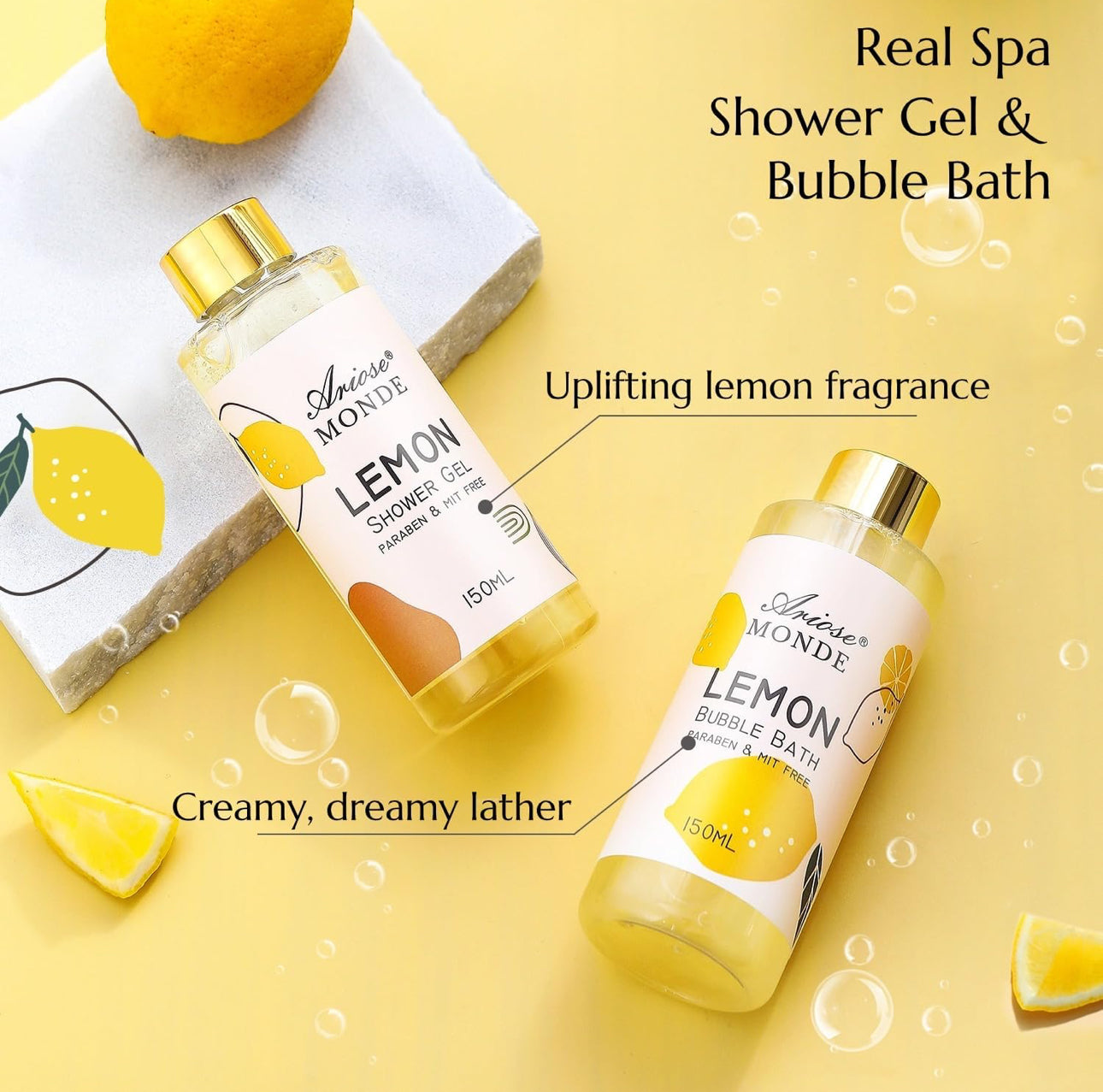 ARIOSE MONDE (LEMON BATH GIFT SET)  6pcs Set