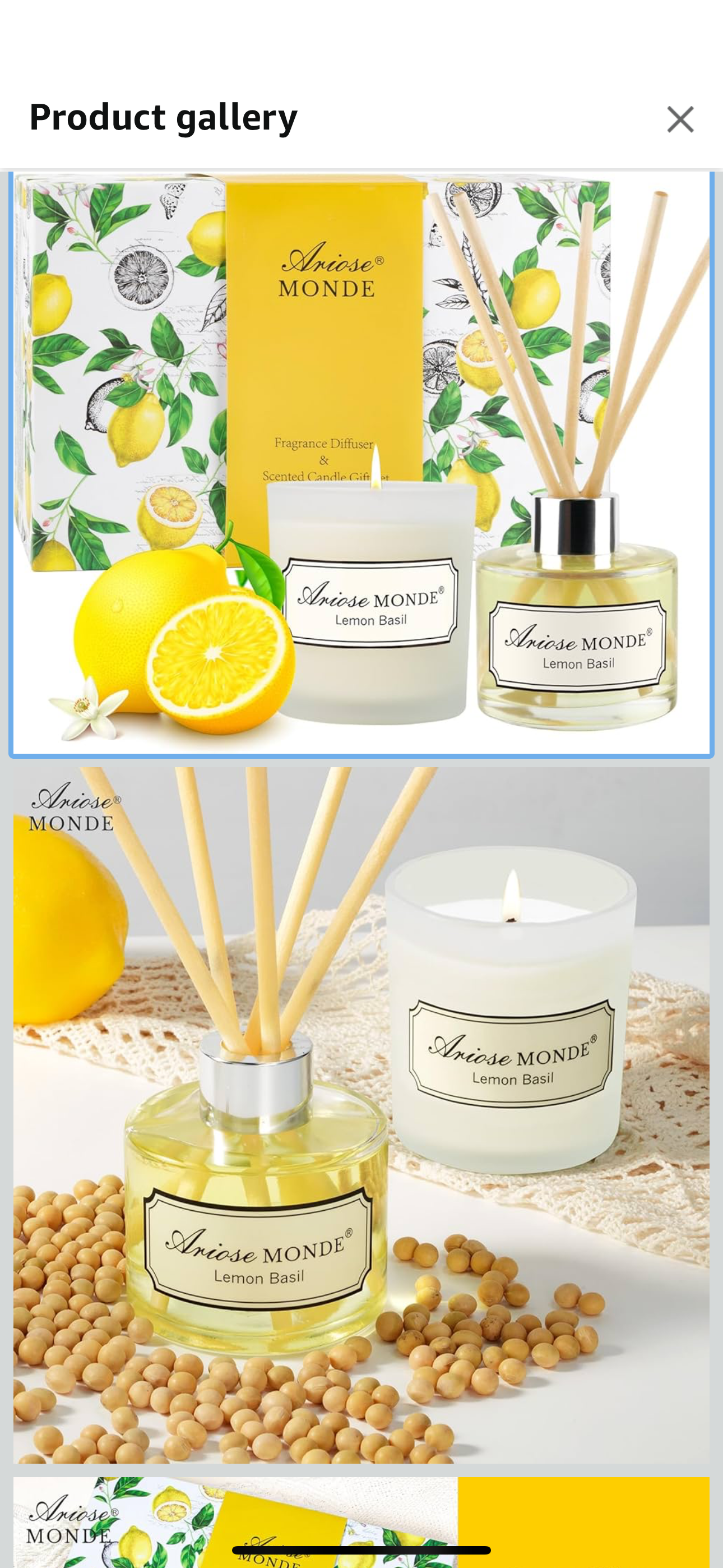 ArioseMonde (LEMON BASIL SET) 2pcs Set