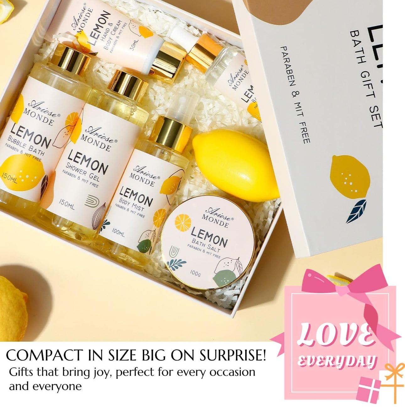 ARIOSE MONDE (LEMON BATH GIFT SET)  6pcs Set