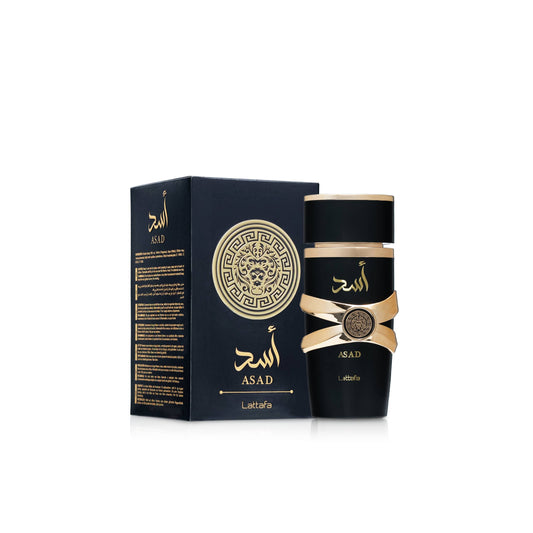 Lattafa Asad Black Eau De Parfum 100ml عطر اسد من لطافة