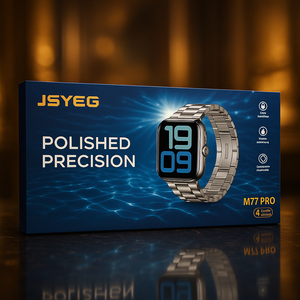 Smart Watches M77 Pro Polished with 4 watch Bands