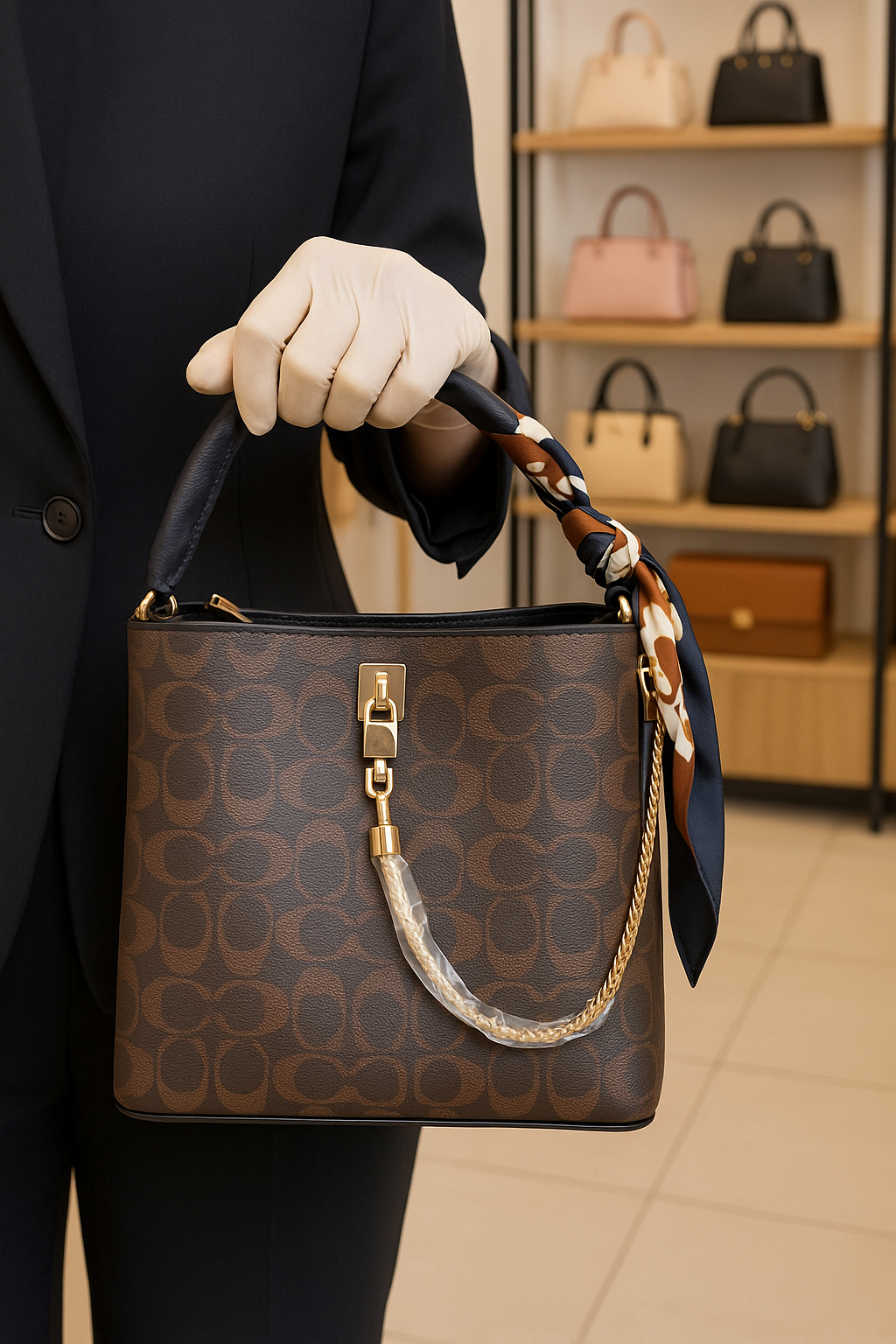 Canarlisa & CR Luxury hand Bag (White, Beige, Black and Brown colors) 2404