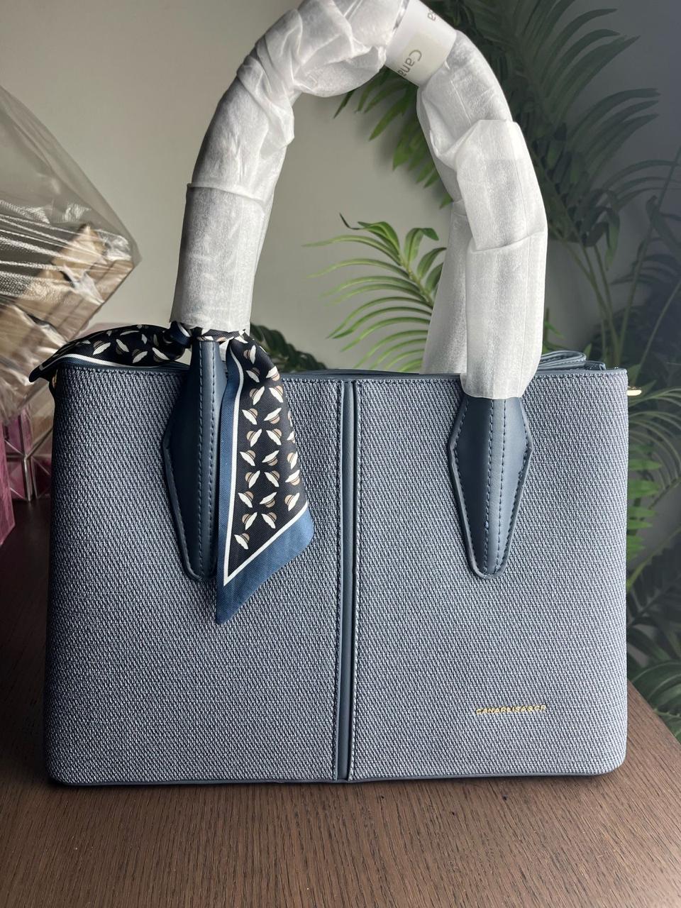 Canarilsa Hand bag & shoulder bag Elegant finishing (Black, Dark Blue, Beige and Beige Colors) 7178