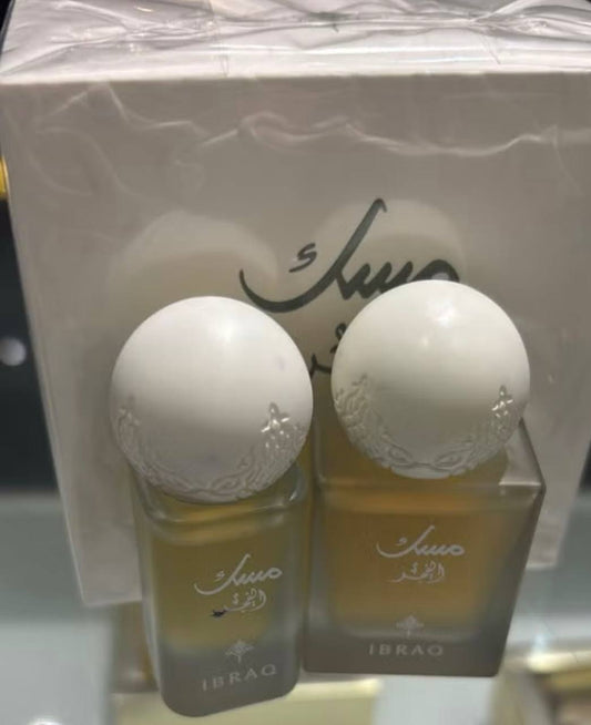 Ibrahim Al Qurashi Mini Fajr Musk 10ML + Mini Fajr Oil 10ML